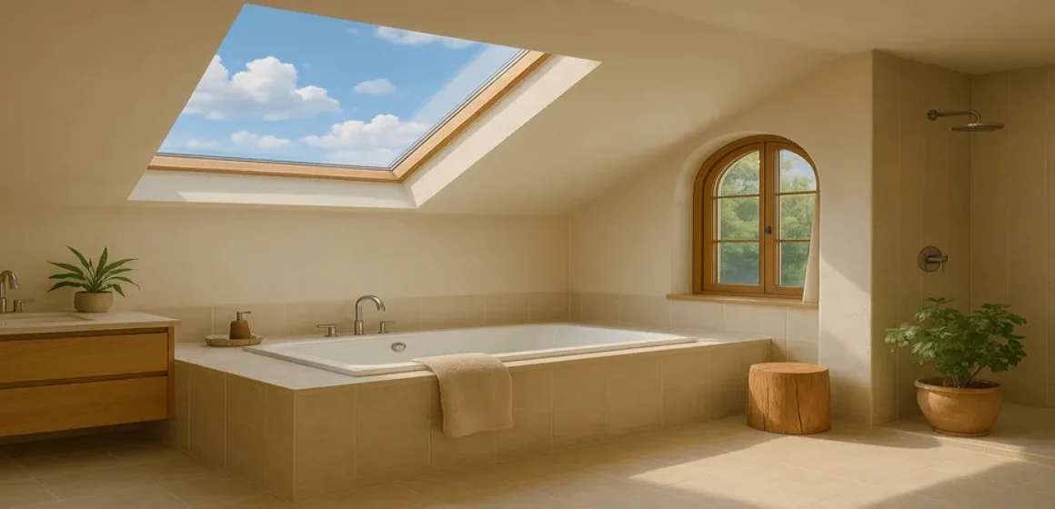 Bathroom Bliss Skylights for a Spa-Like Experience