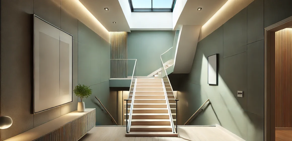 Hallways and Stairs Brightening Dark, Neglected Areas with Skylights