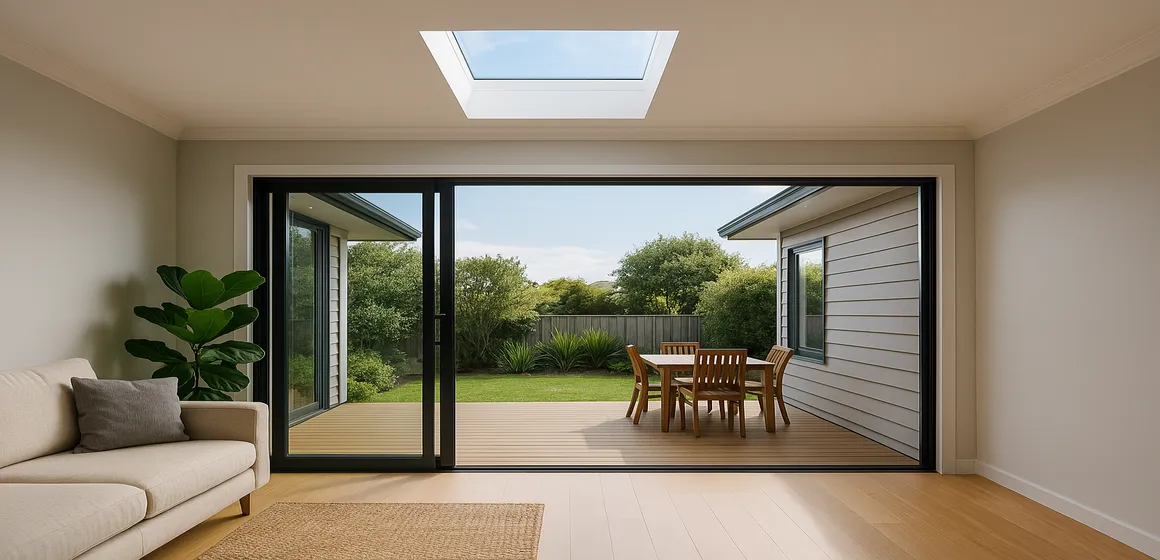 Seamless Transitions Skylights Linking Indoor and Outdoor Living Spaces on the North Shore