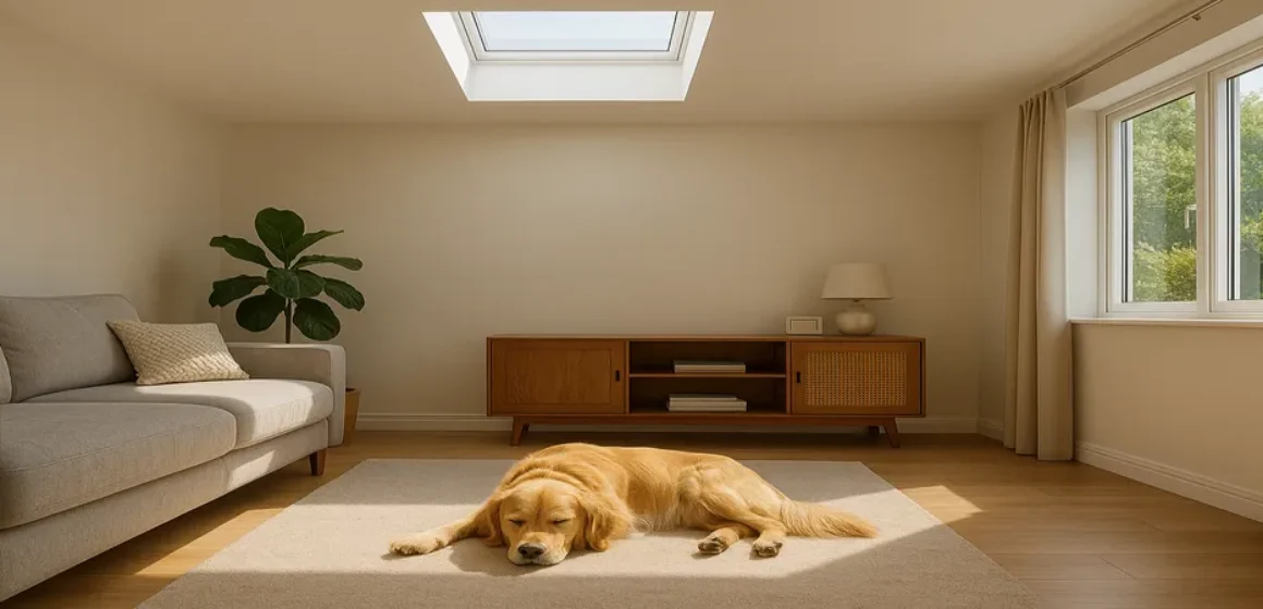 Sunny Spots and Happy Pets How Skylights Improve Your Pet’s Life