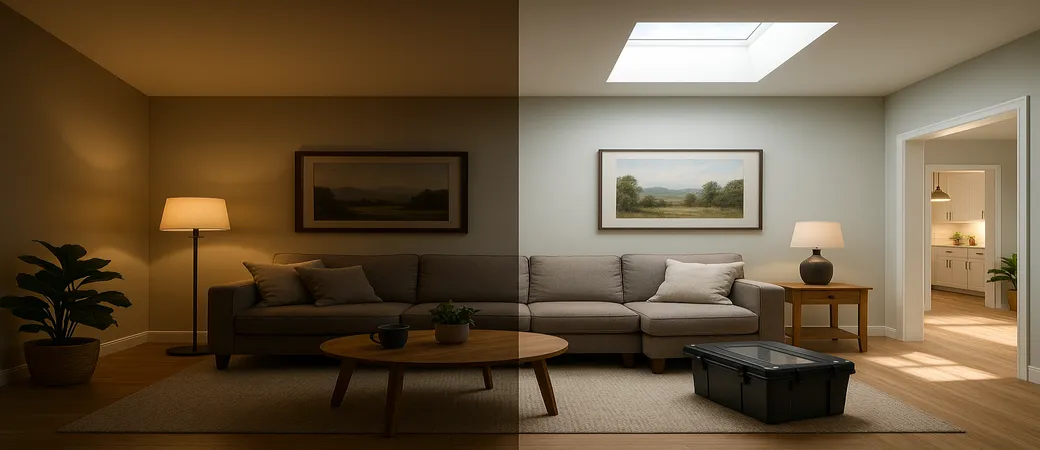 Natural Light vs Artificial — How Skylights Support a Healthier Home