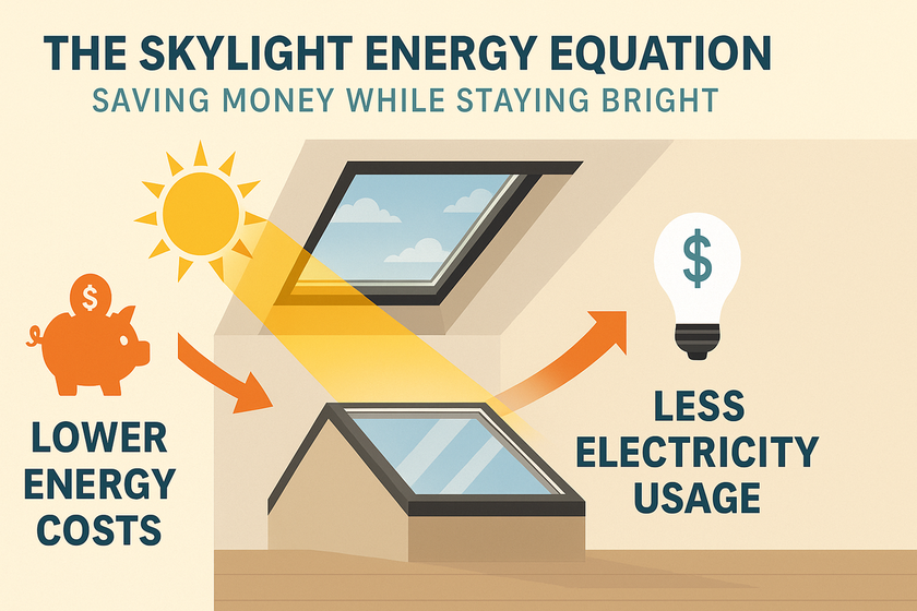 The skylight energy saving