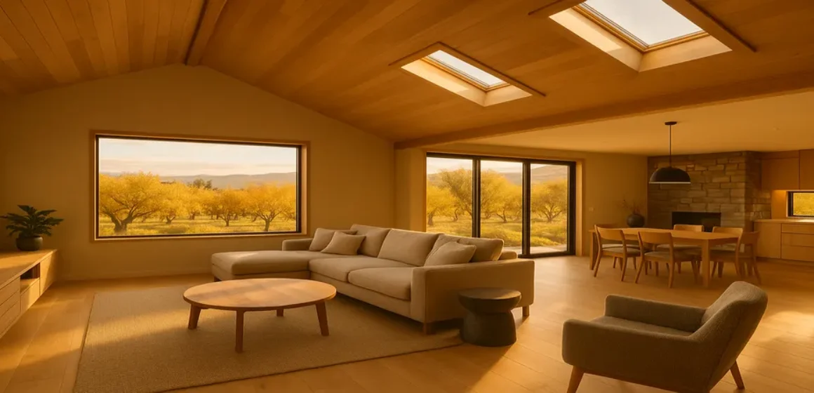 Golden Light Skylights That Celebrate Roxburgh’s Orchard Views