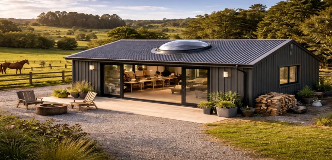 Circular skylights for lifestyle blocks and rural sheds from stables to studios
