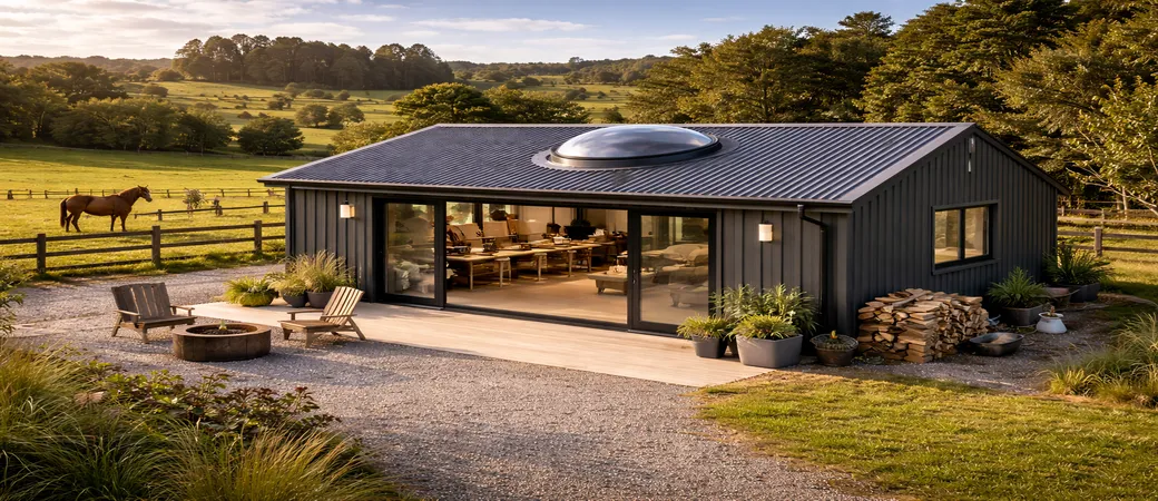 Circular skylights for lifestyle blocks and rural sheds from stables to studios