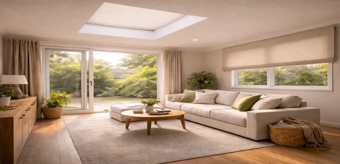 Blinds aren’t a failure the comfort-control mindset for roof glazing
