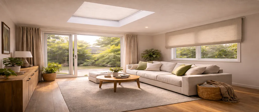 Blinds aren’t a failure the comfort-control mindset for roof glazing