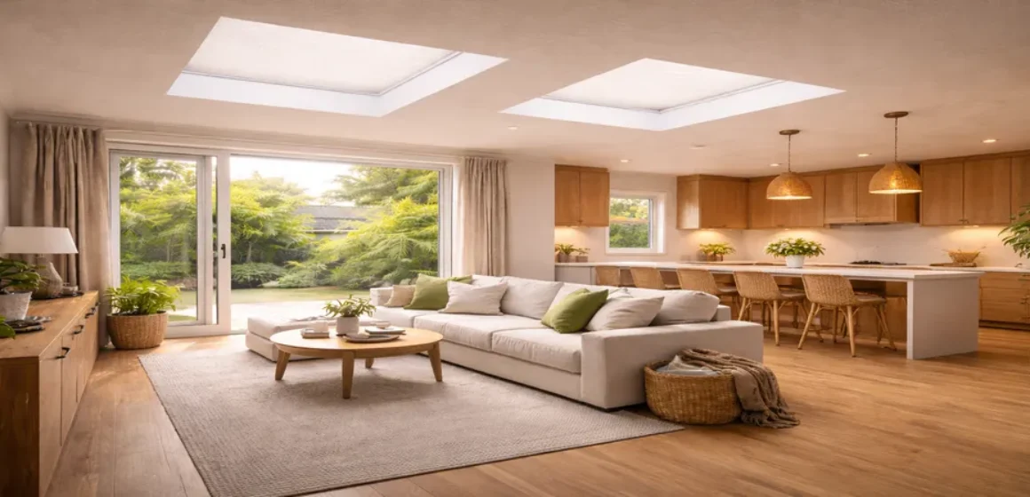 Open-plan homes how to avoid ‘hot spots’ and uneven light