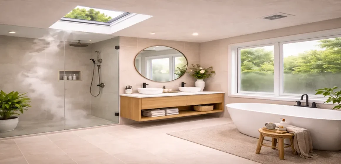Why some bathrooms never dry the ceiling-level bottleneck