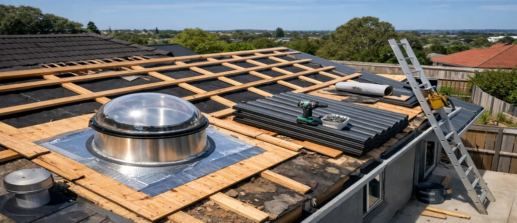 Re-roofing in Auckland Here’s the smartest moment to add a skylight (and why it saves money)