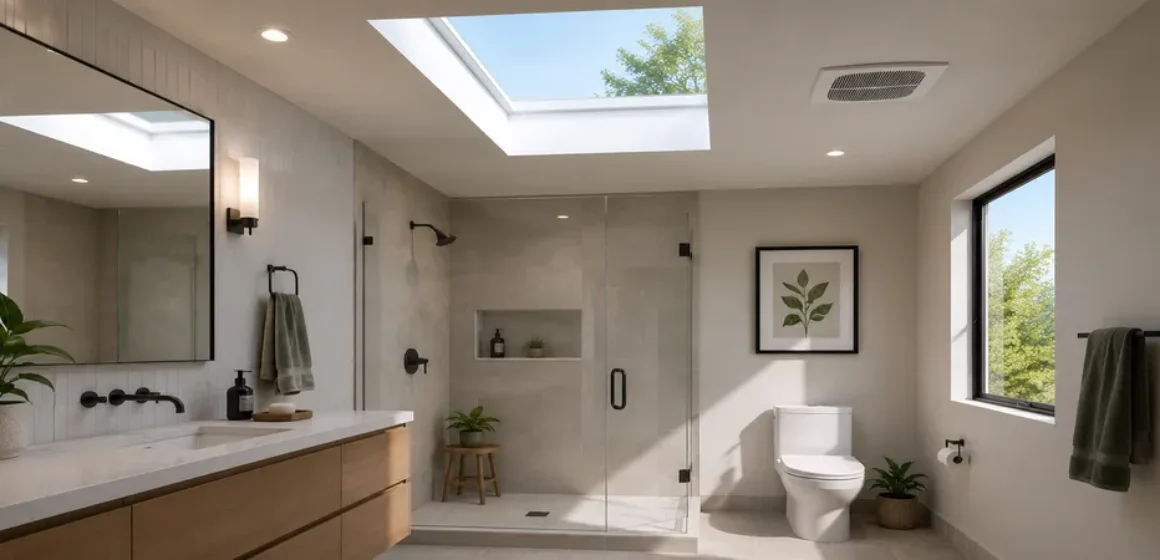 Bathroom skylight or extractor fan Why some rooms need both