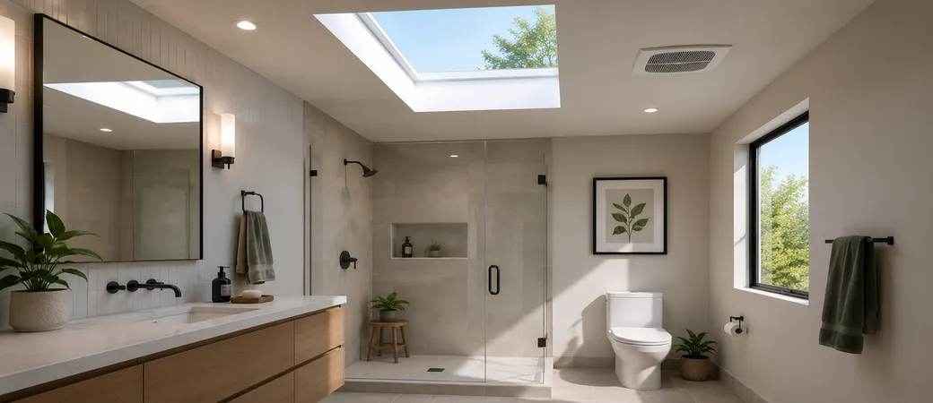 Bathroom skylight or extractor fan Why some rooms need both