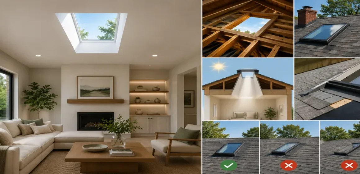 Can a skylight go anywhere in the ceiling What homeowners should know