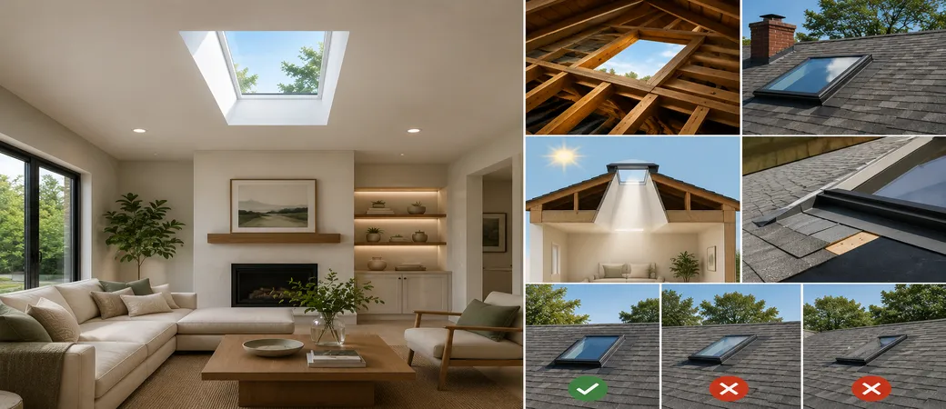 Can a skylight go anywhere in the ceiling What homeowners should know