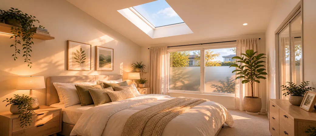 The bedroom that feels dull all day when privacy, comfort and daylight need to work together