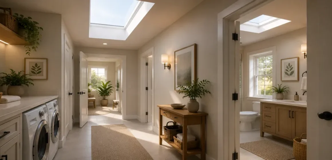 The laundry, hallway and bathroom trio the small rooms that change how a home feels every day