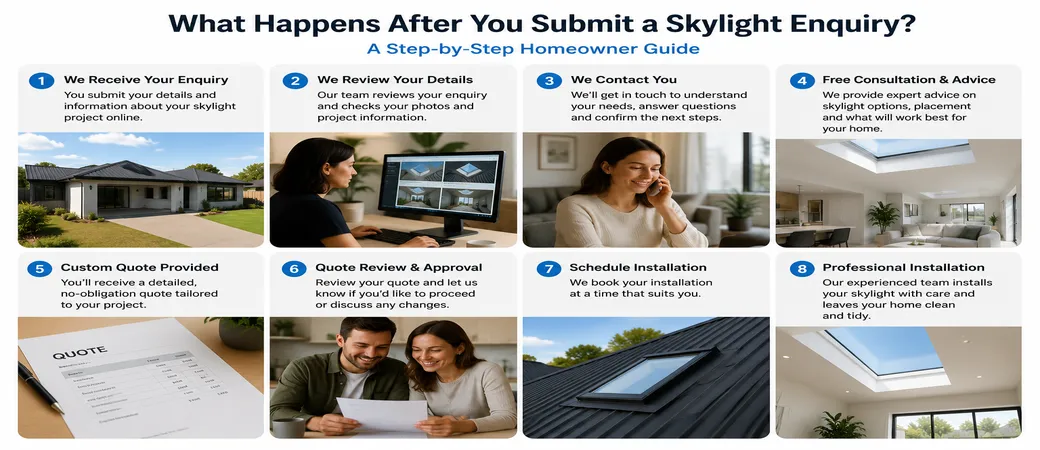 What happens after you submit a skylight enquiry A step-by-step homeowner guide