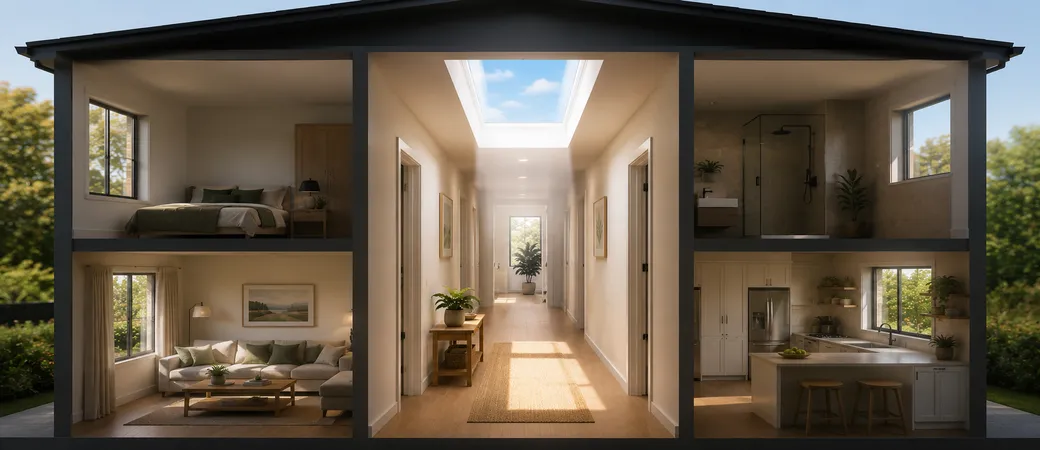 Why the centre of the home often needs daylight more than the rooms with windows