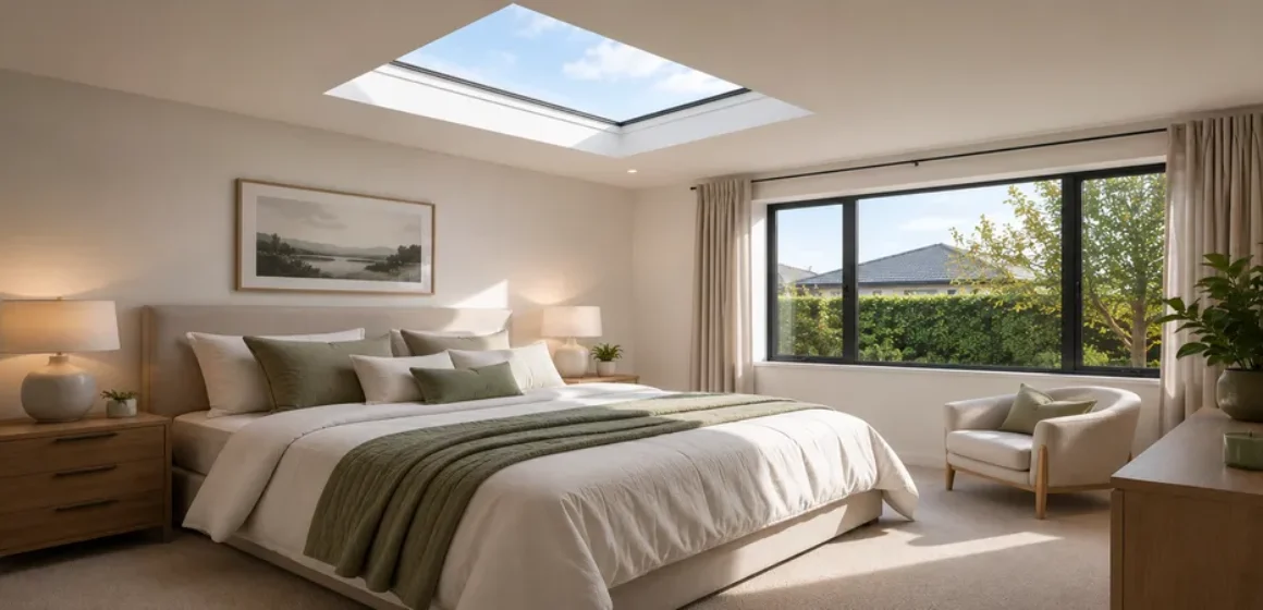 Bedroom Skylights in Hamilton Homes Daylight, Privacy and Light Control