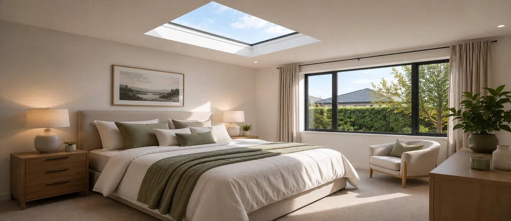 Bedroom Skylights in Hamilton Homes Daylight, Privacy and Light Control