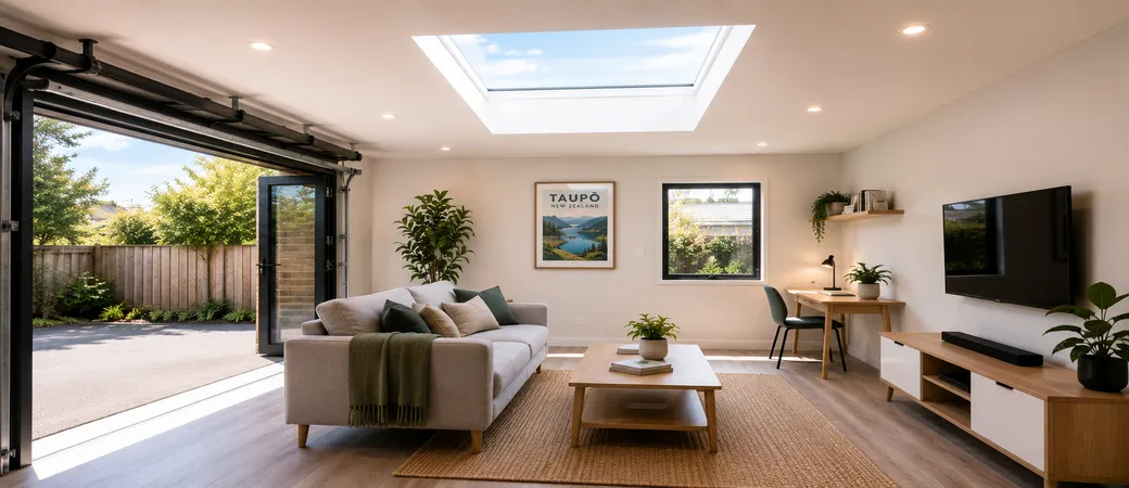 Garage-to-Living Conversions in Waikato Homes When a Skylight May Help the New Room Work
