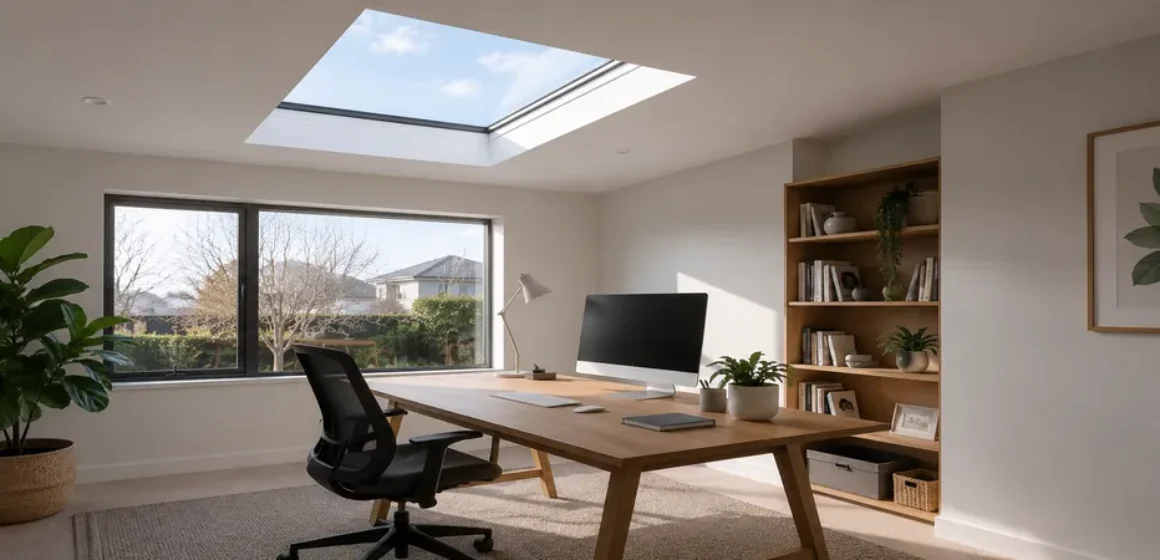 Home Office Skylights in Hamilton Better Winter Daylight Without Screen Glare