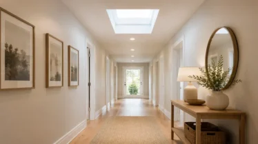 How to brighten a hallway without changing the floor plan