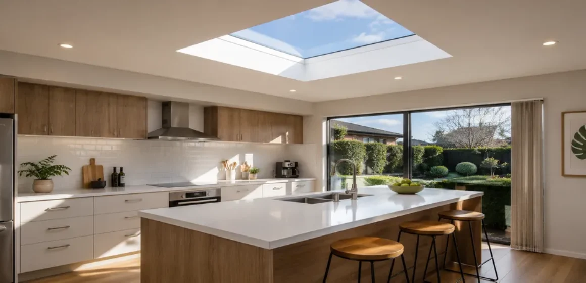 Kitchen Skylights in Hamilton Homes Where Daylight Should Actually Land