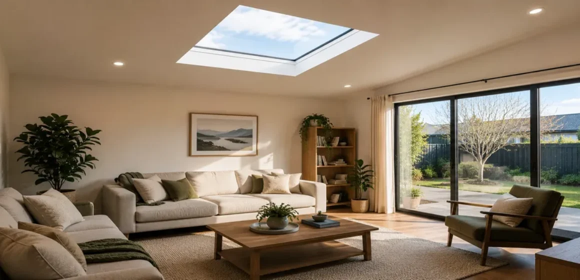 Living Room Skylights in Cambridge Homes Winter Daylight for Everyday Spaces