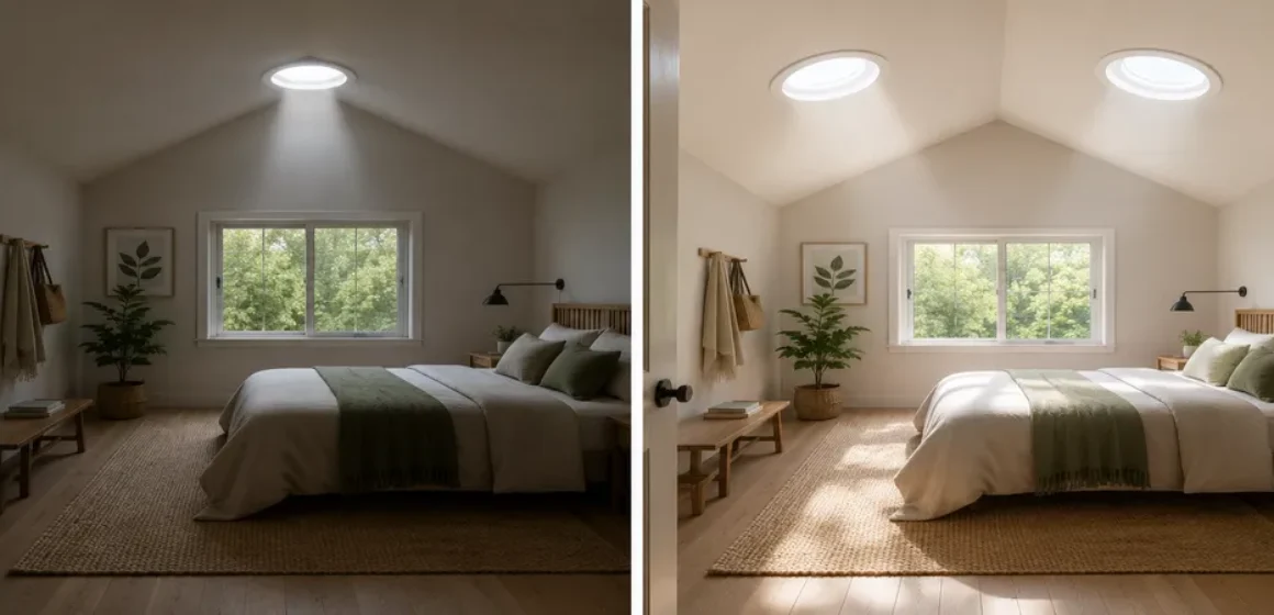 One skylight or two How to decide when a room needs more daylight coverage