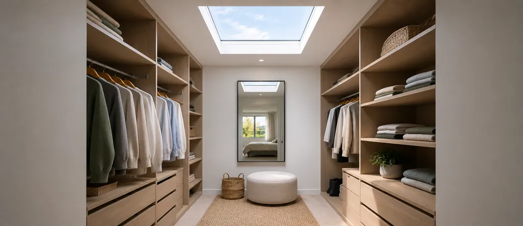 Walk-in Wardrobe Skylights in Te Awamutu Homes Practical Daylight for Dressing Spaces